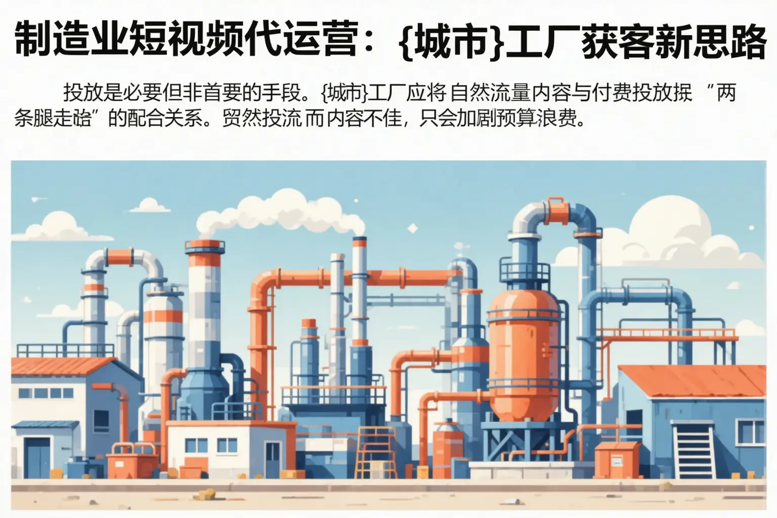 制造业短视频代运营：赤水工厂获客新思路